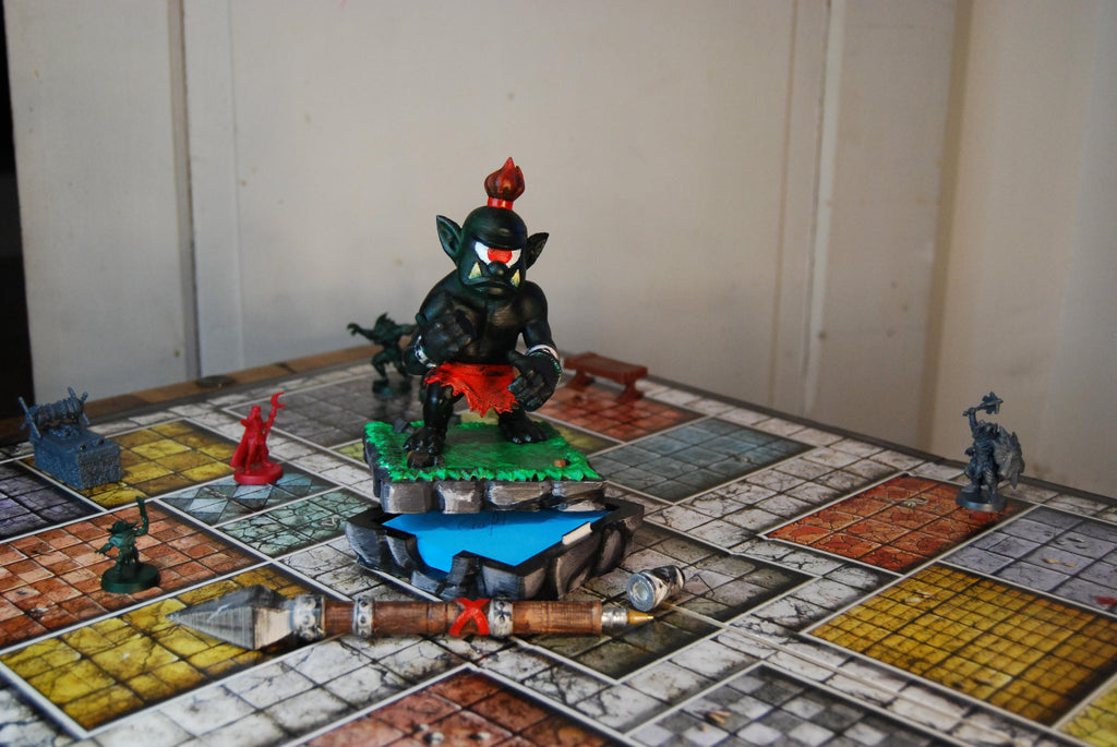 Porte-stylo lance Orc fantasy RPG bureau - vue principale - OtterCraft