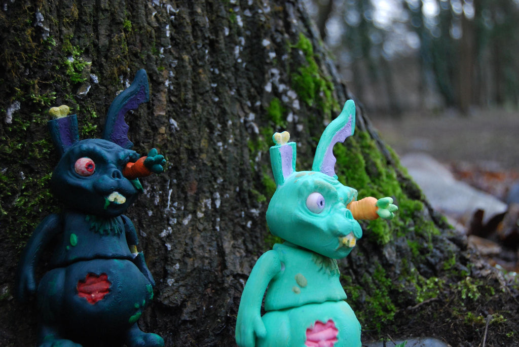 Zombunny lapin zombie - detail tete - OtterCraft