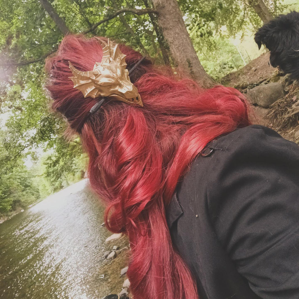 Accessoire coiffure dark fantasy v2 - detail crane - OtterCraft