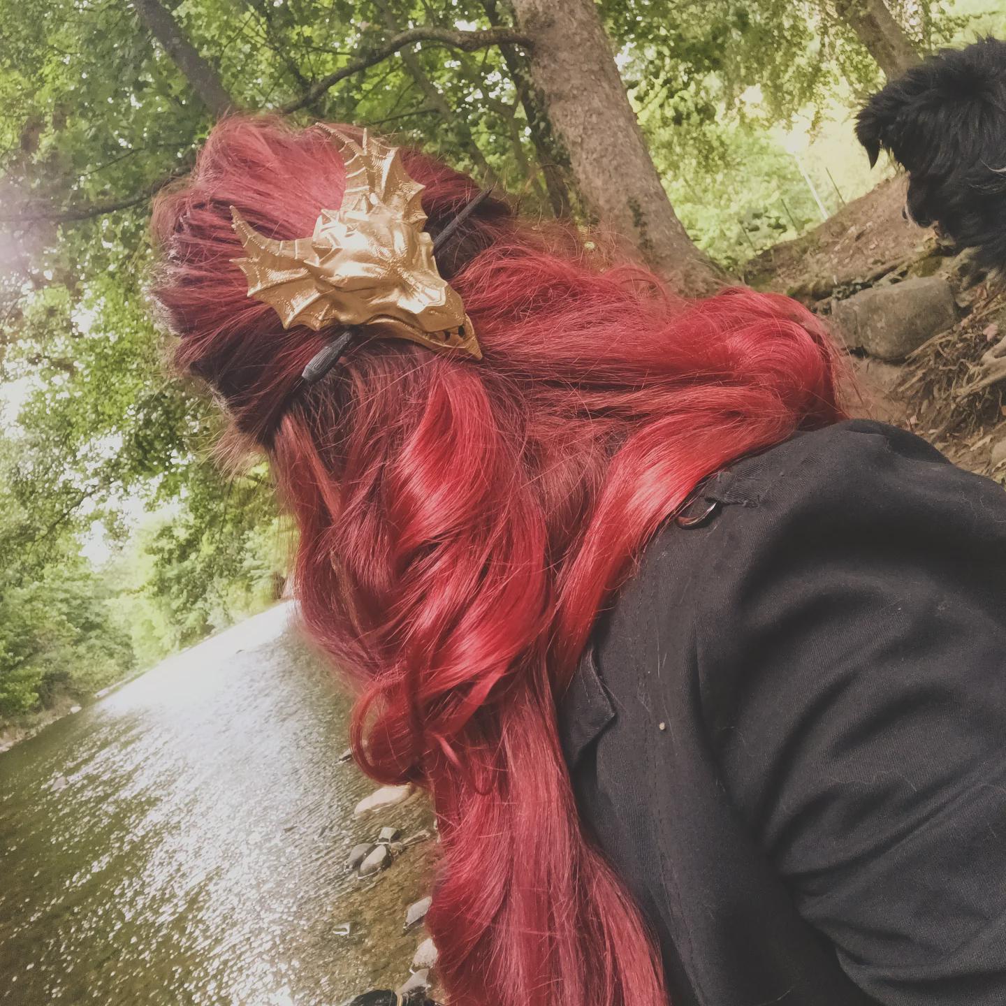 Accessoire coiffure dark fantasy v2 - detail crane - OtterCraft