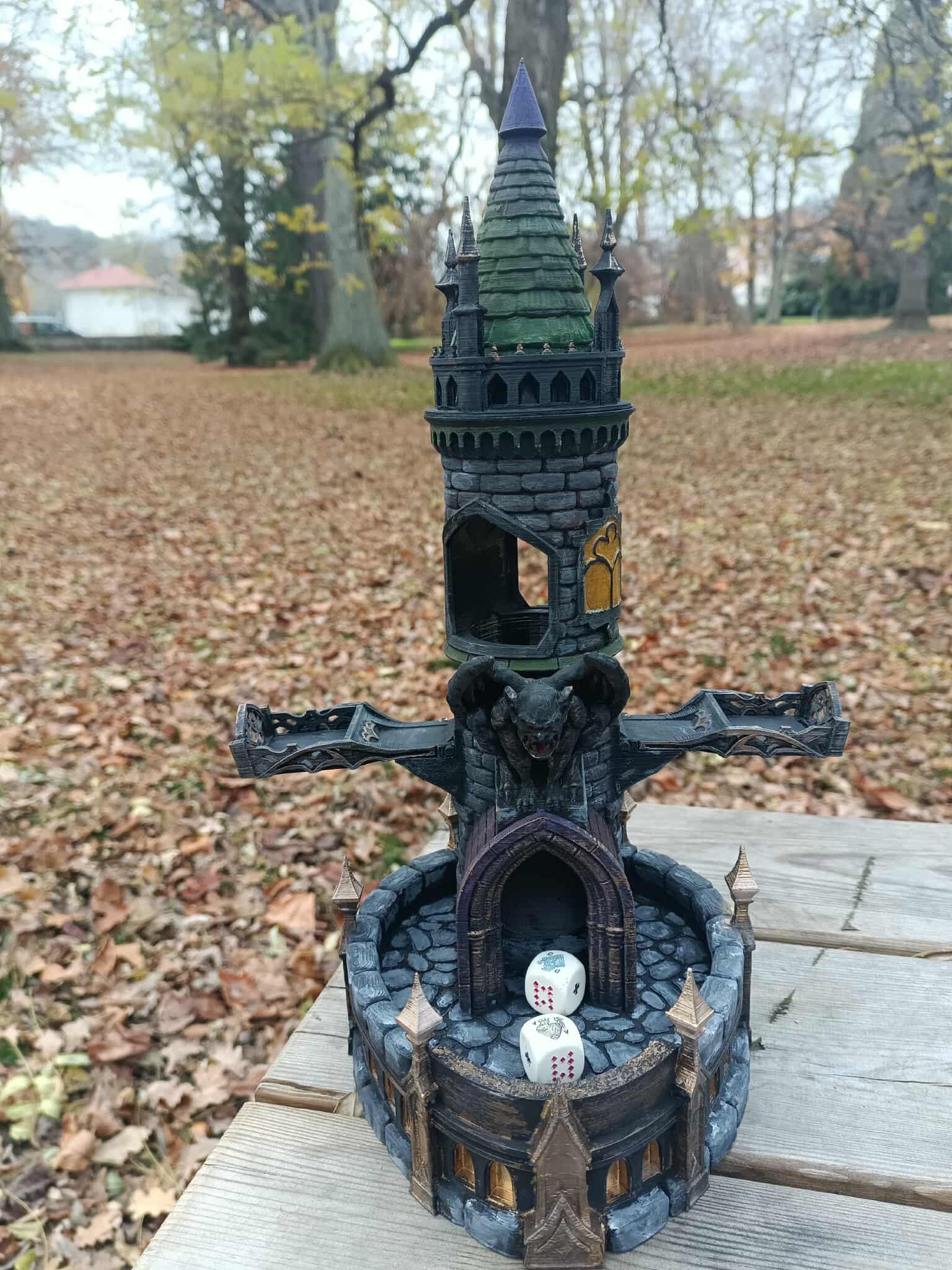 Tour a des Gargouille dark fantasy - vue ensemble - OtterCraft