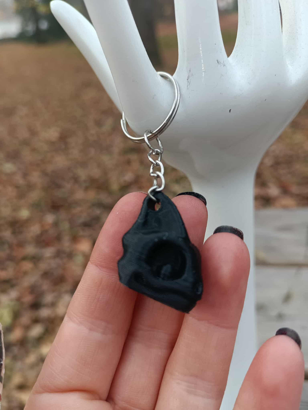 Porte-cles dark fantasy - detail finition - OtterCraft