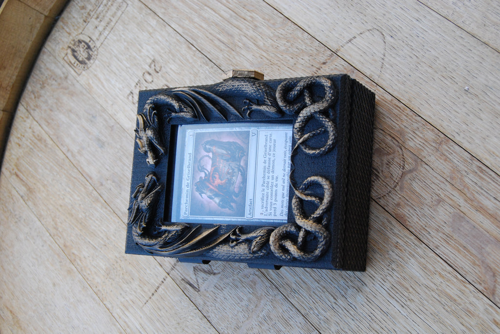 Range-cartes « Dragons Ancestraux » – Compatible TCG (Magic, Pokémon, Lorcana, Yu-Gi-Oh!, etc.)