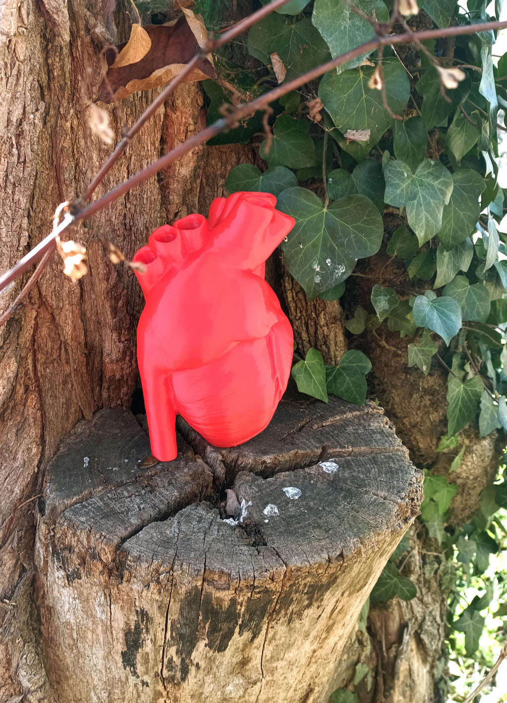 Coeur decoratif dark fantasy - vue de cote - OtterCraft