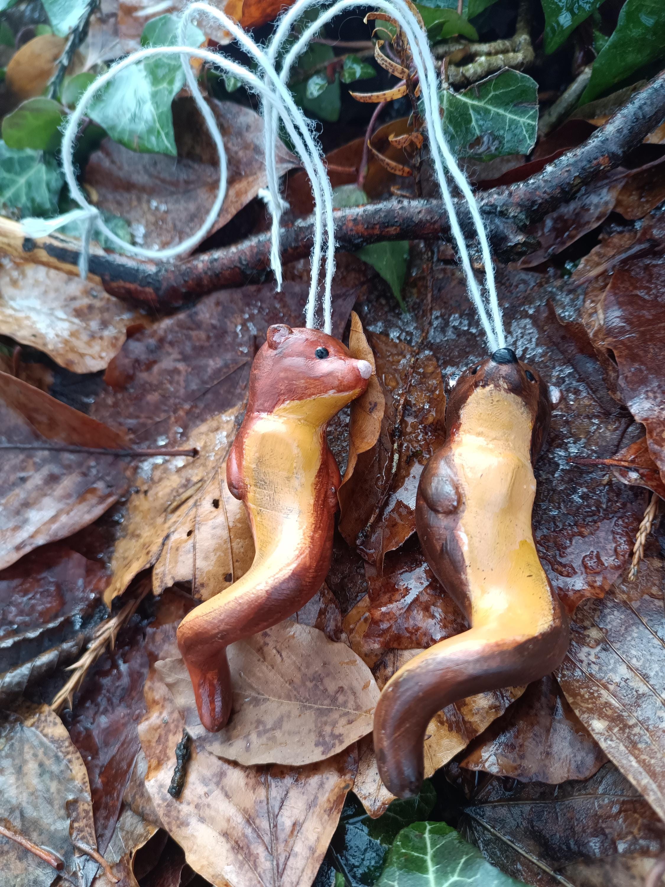 Figurine loutres artisanale - detail finition - OtterCraft