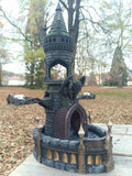 Dice Tower Gargouille gothique dark fantasy JDR - vue principale - OtterCraft