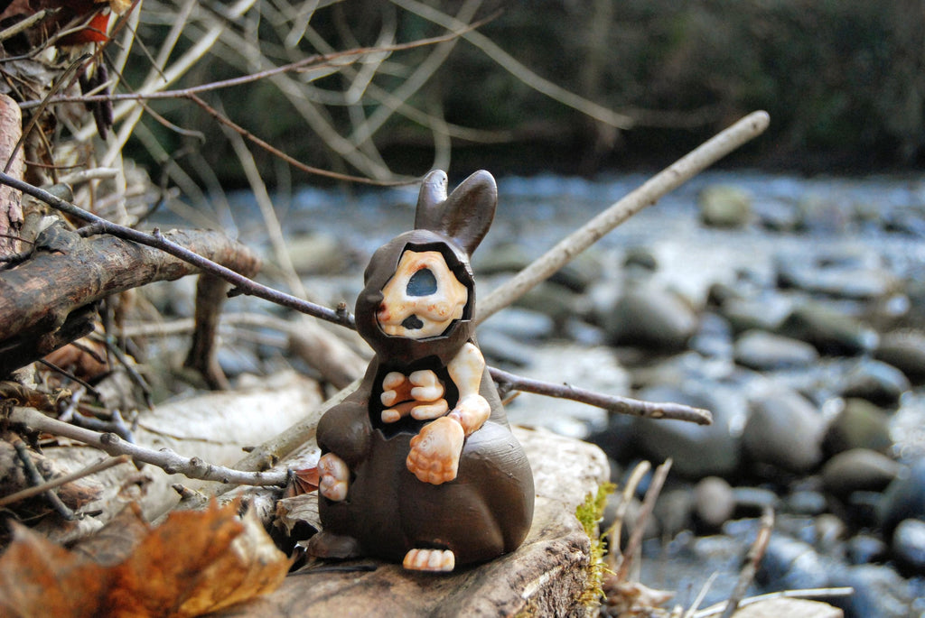 ChocoBunny lapin squelette - detail crane - OtterCraft